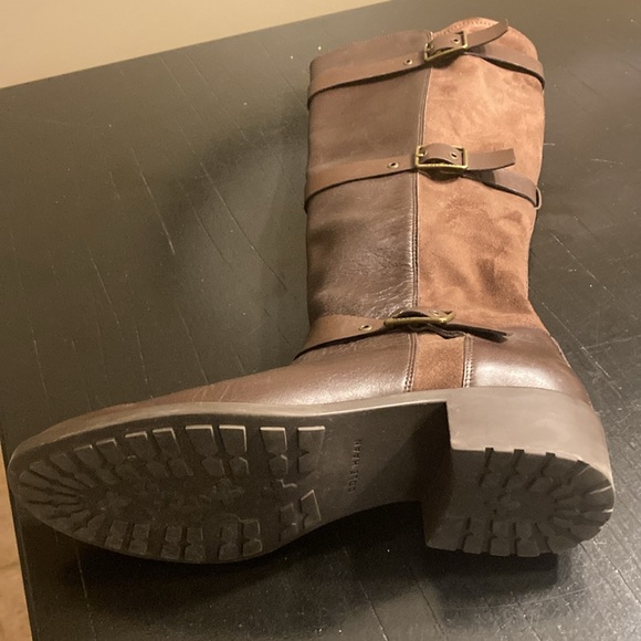 Cole Haan Knee High Soft Leather and Suede Boots - Picture 4 of 6